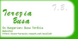 terezia busa business card