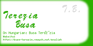 terezia busa business card